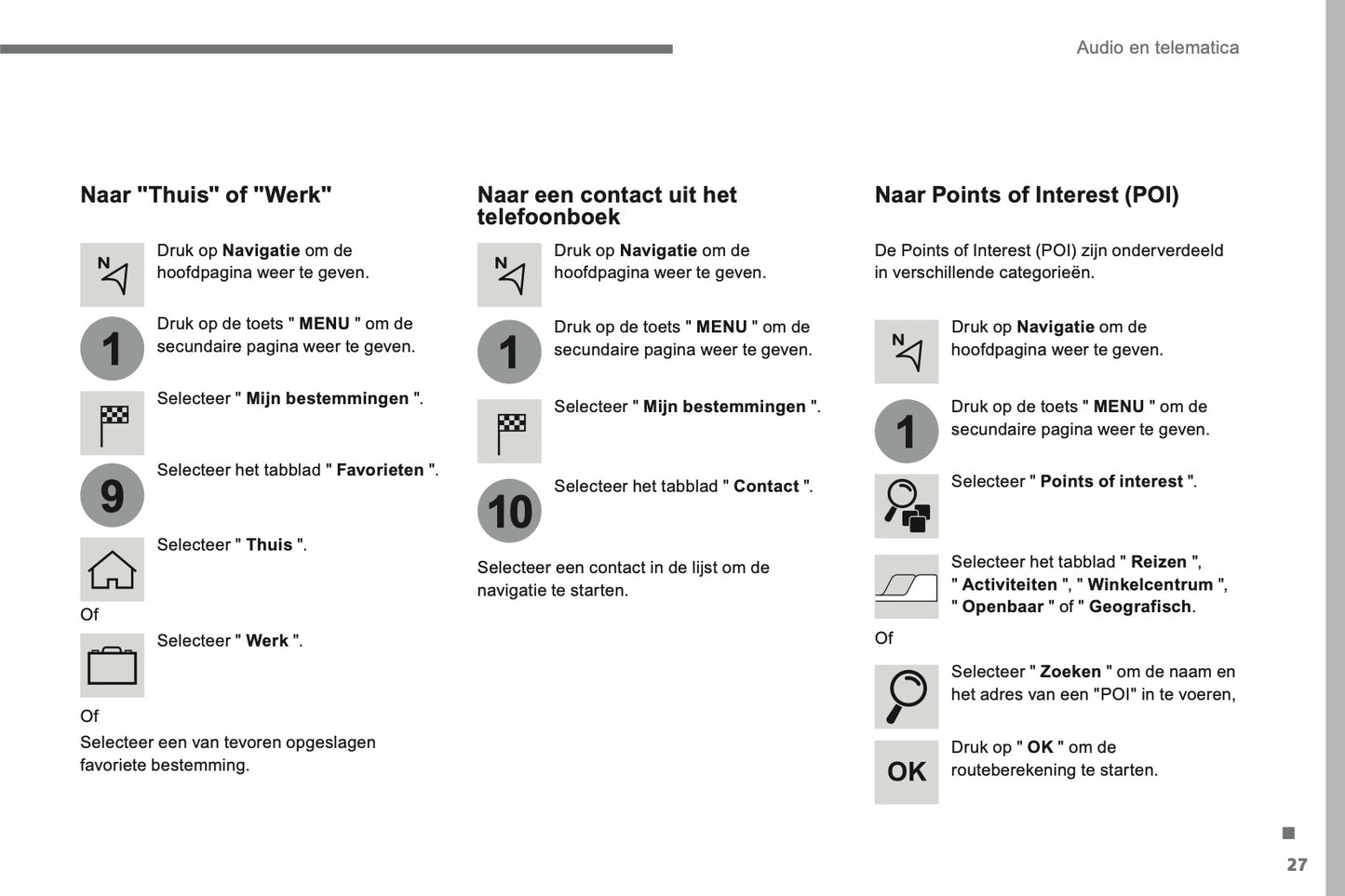 2016-2018 Citroën C4 Picasso/Grand C4 Picasso Infotainment Manual | Dutch