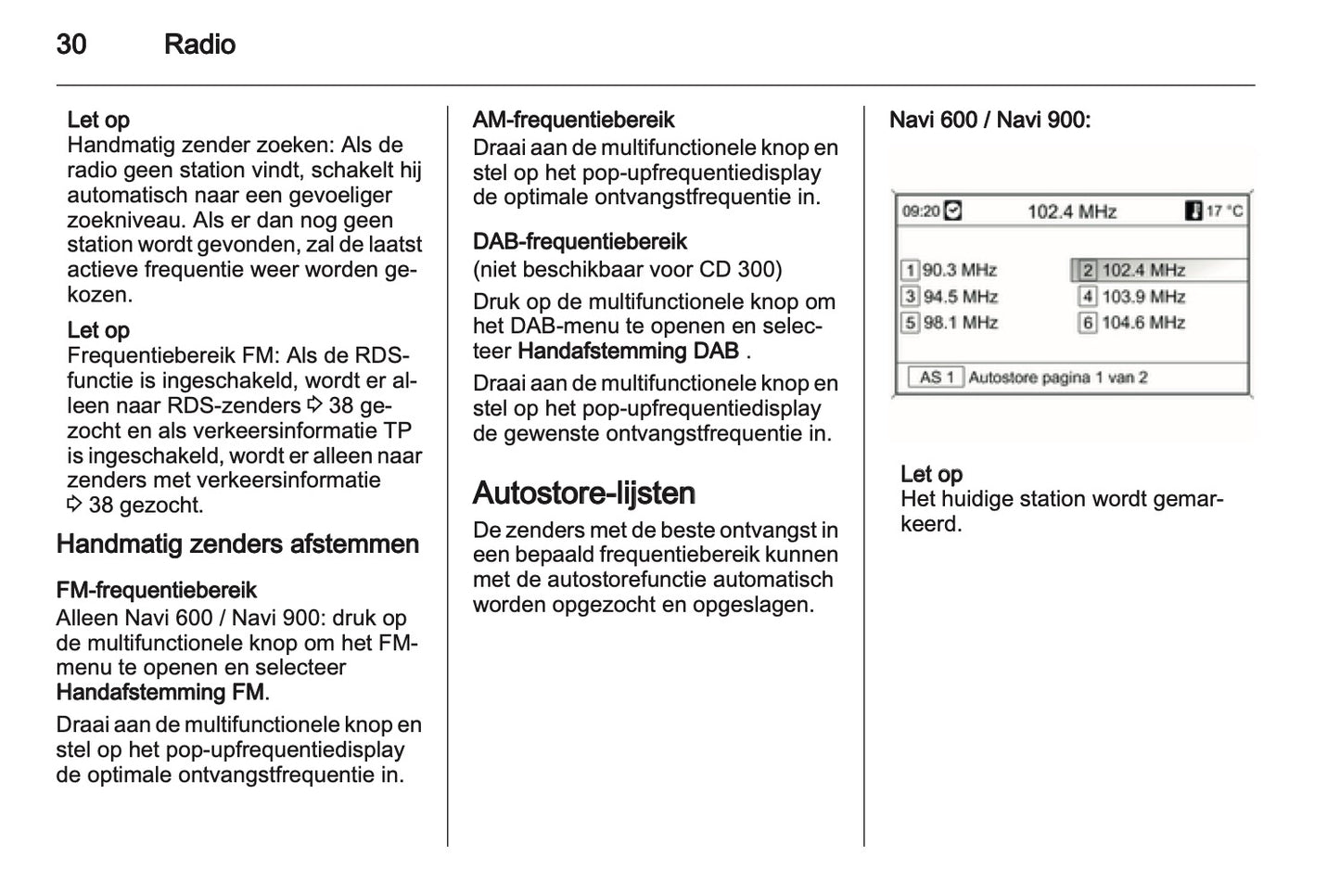 2012 Opel Meriva Infotainment Manual | Dutch