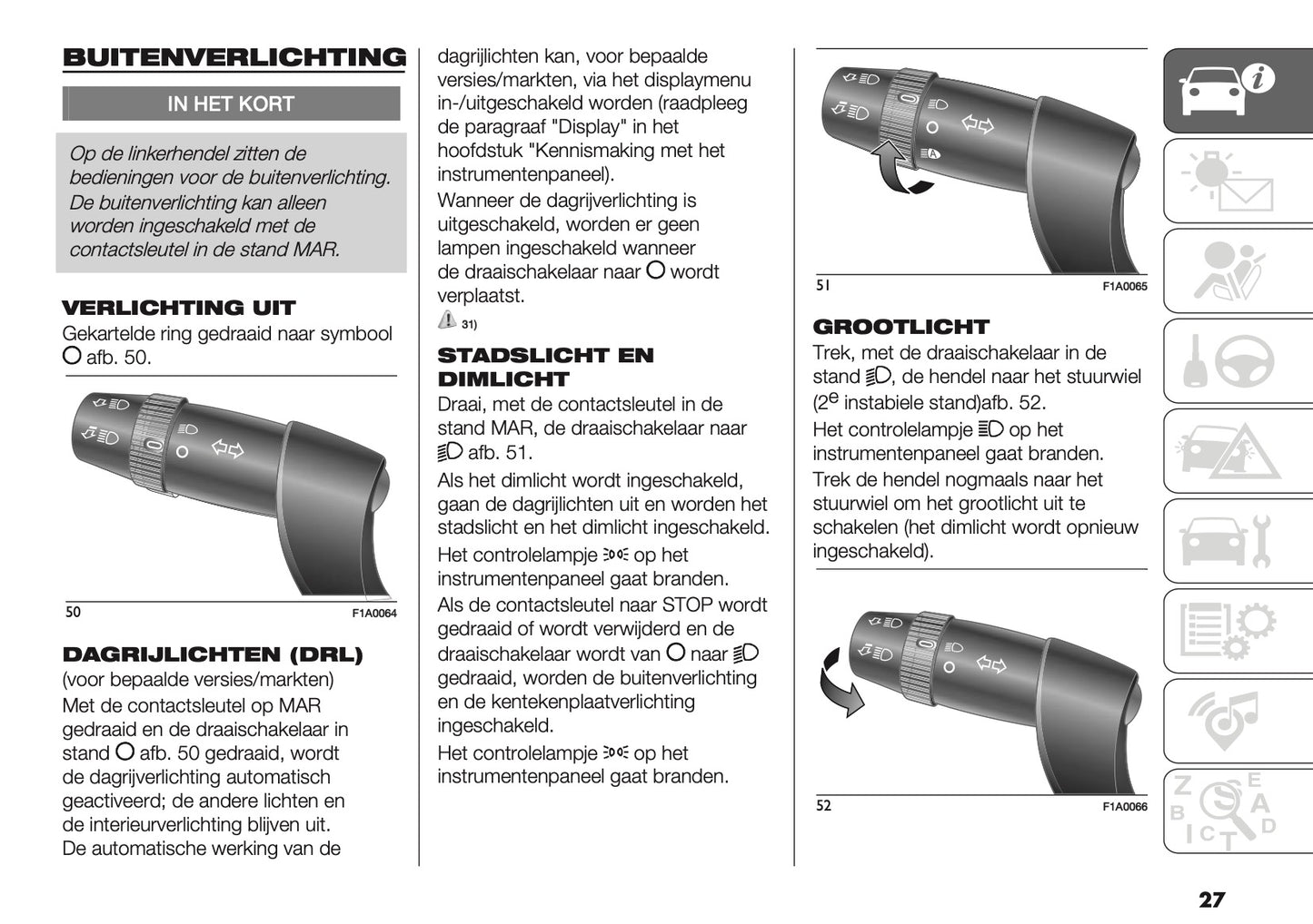 2019-2020 Fiat Ducato Camper Owner's Manual | Dutch