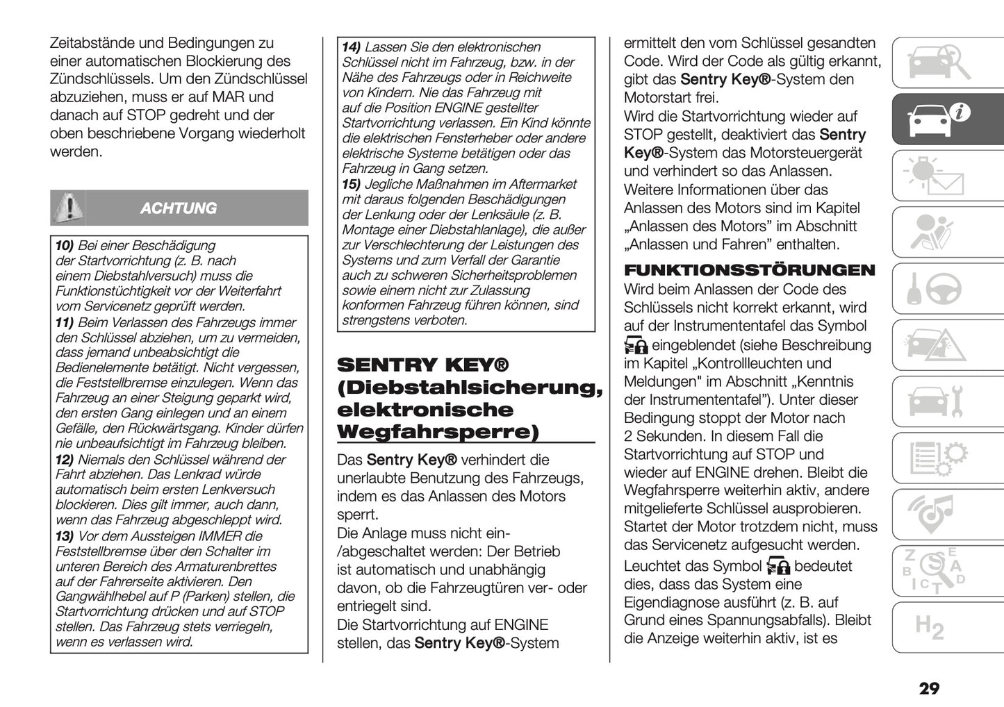 2025 Fiat Ducato Bedienungsanleitung | Deutsch