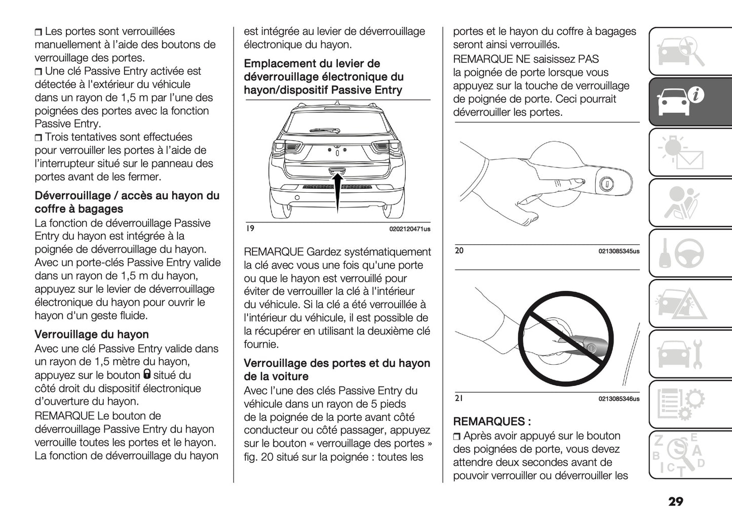 2020-2021 Jeep Compass Owner's Manual | French