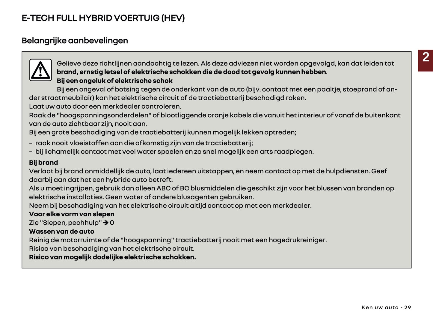 2026 Renault Rafale Owner's Manual | Dutch