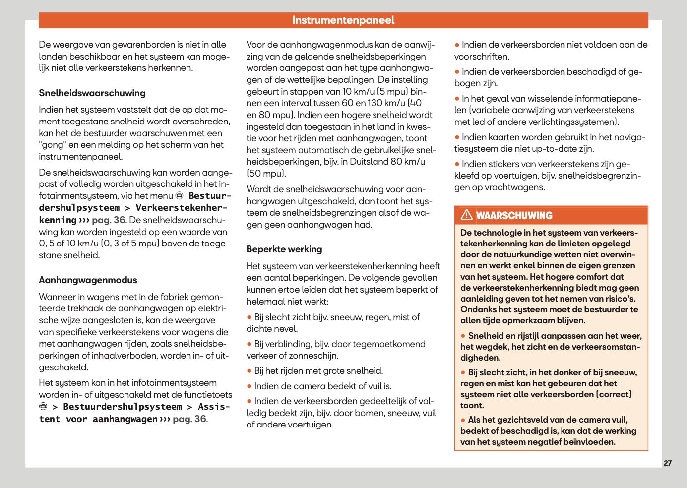 2024 Seat Ateca Owner's Manual | Dutch