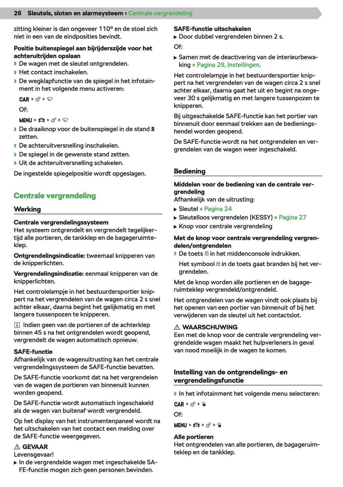 2021 Skoda Kodiaq Owner's Manual | Dutch