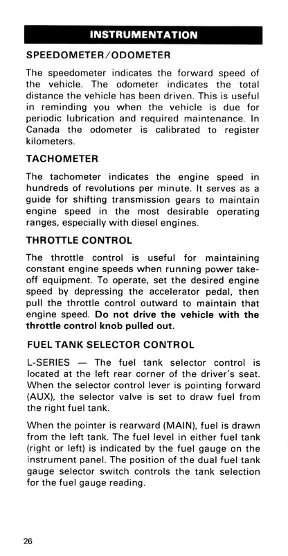 1985 Ford Medium Duty / 600 / 700 / 7000 Gebruikershandleiding | Engels