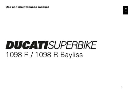 2009 Ducati Superbike Gebruikershandleiding | Engels