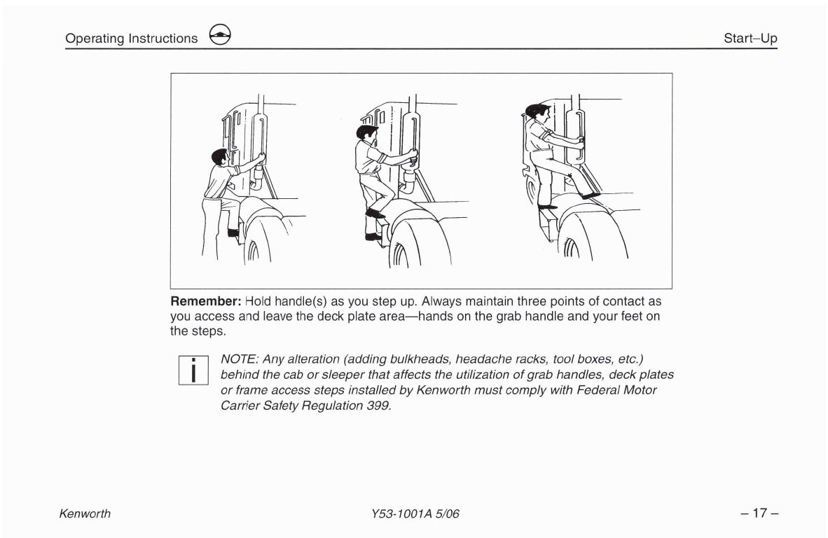 2004-2010 Kenworth W900/T600/T660/T800/C500 Bedienungsanleitung | Englisch
