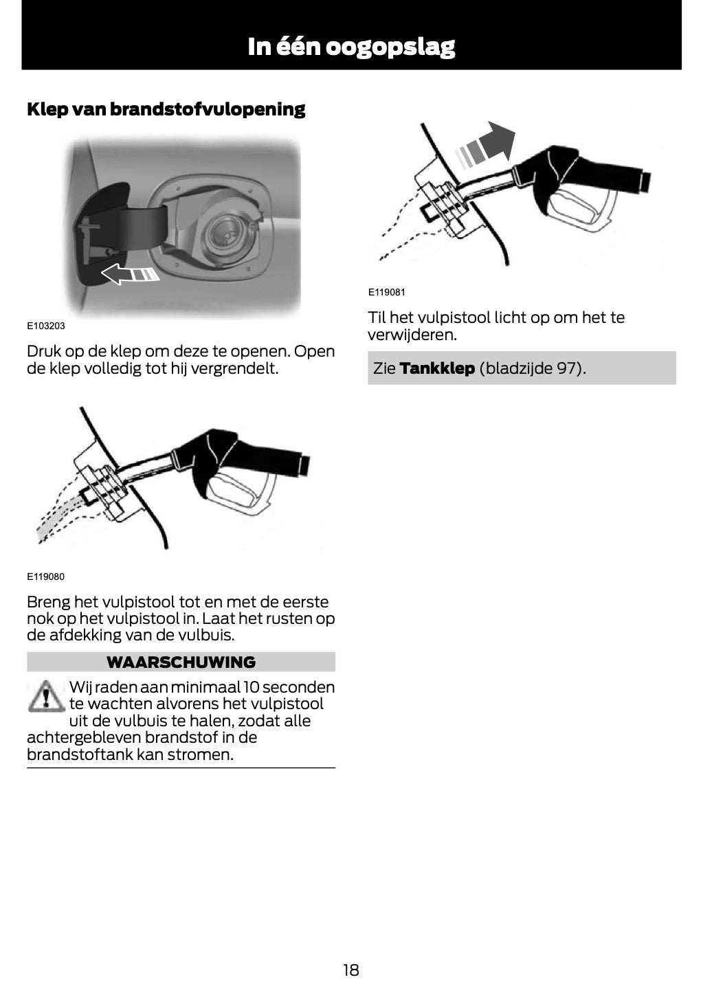 2011-2012 Ford Fiesta Owner's Manual | Dutch