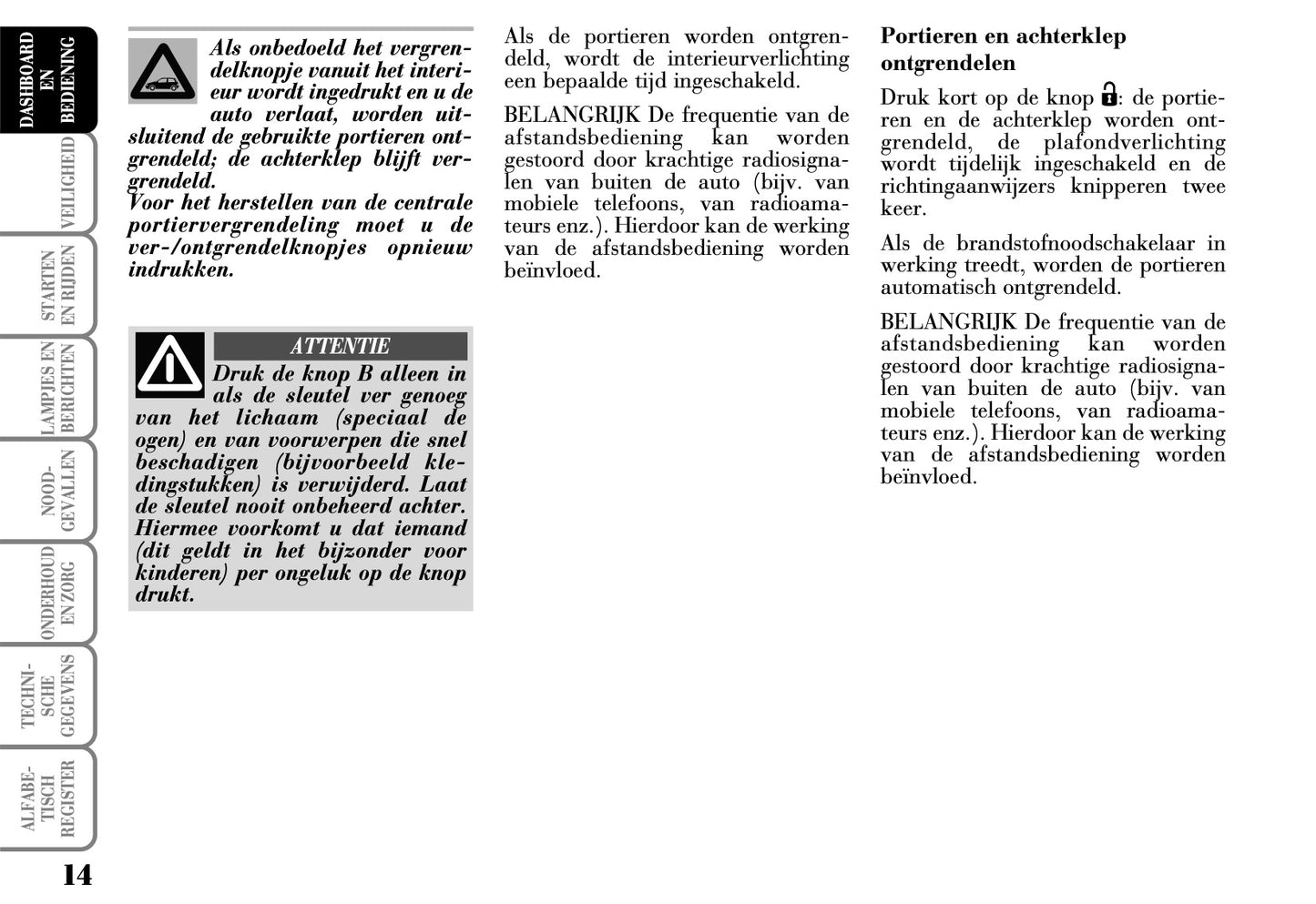 2003-2006 Lancia Ypsilon Gebruikershandleiding | Nederlands