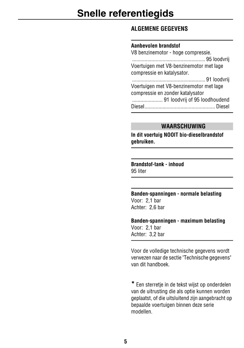 2002-2003 Land Rover Discovery 2 Gebruikershandleiding | Nederlands