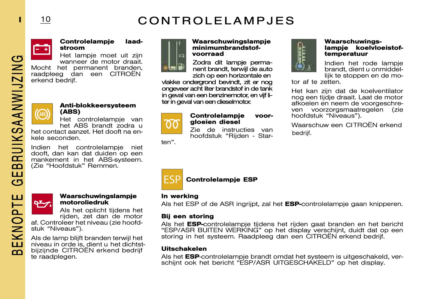1999-2004 Citroën Xsara Picasso Manuel du propriétaire | Néerlandais
