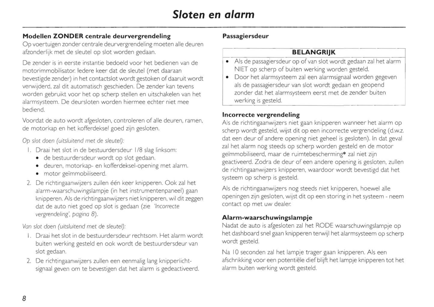 2002-2005 MG TF Gebruikershandleiding | Nederlands