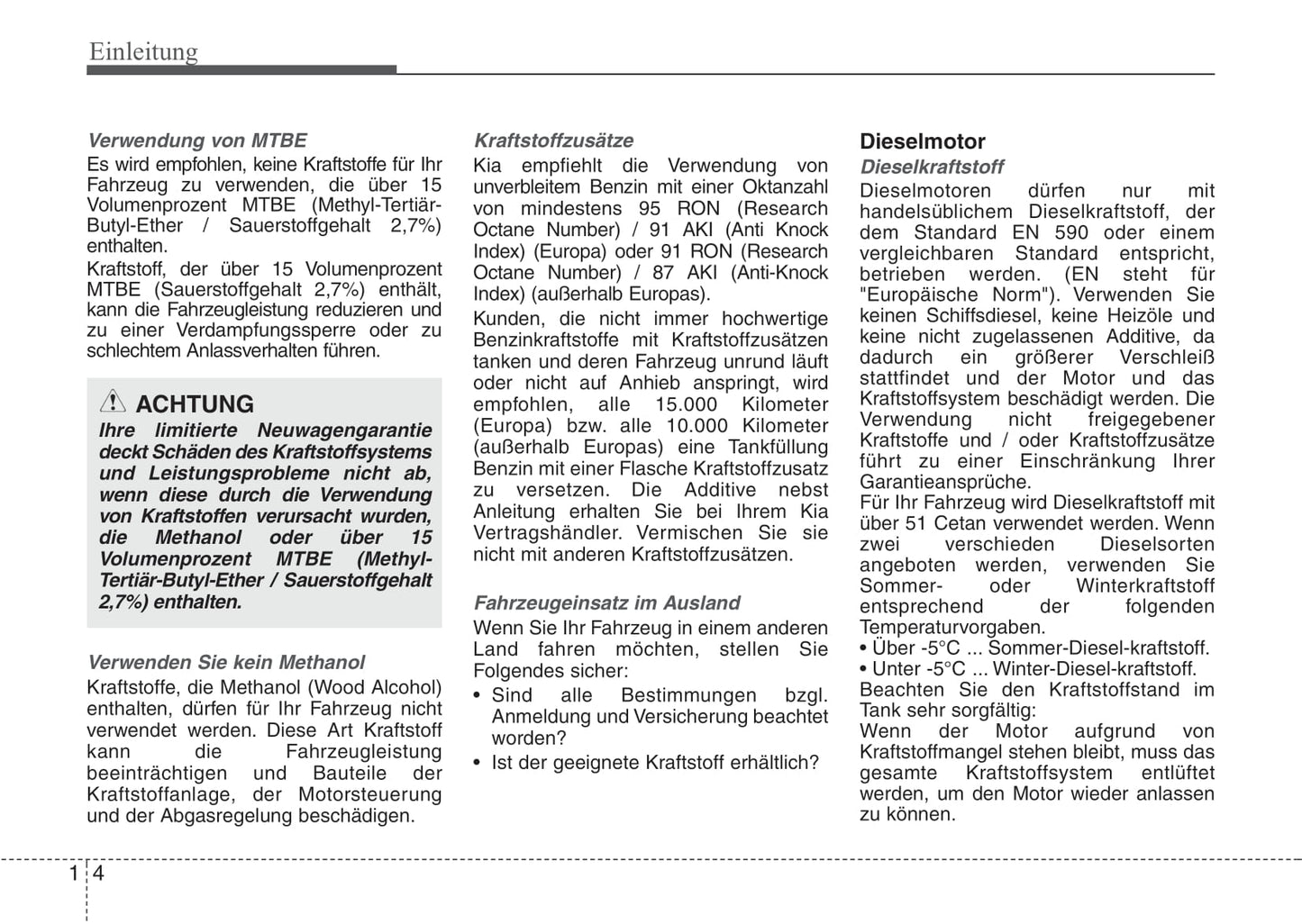 2016-2017 Kia Rio Bedienungsanleitung | Deutsch