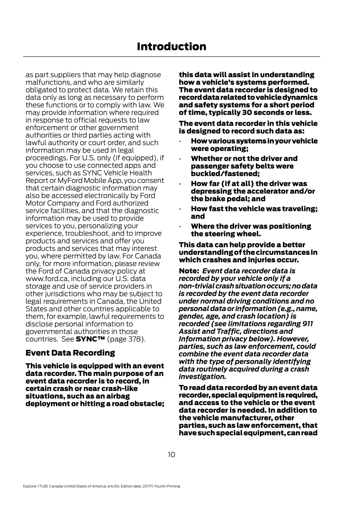 2018 Ford Explorer Manuel du propriétaire | Anglais