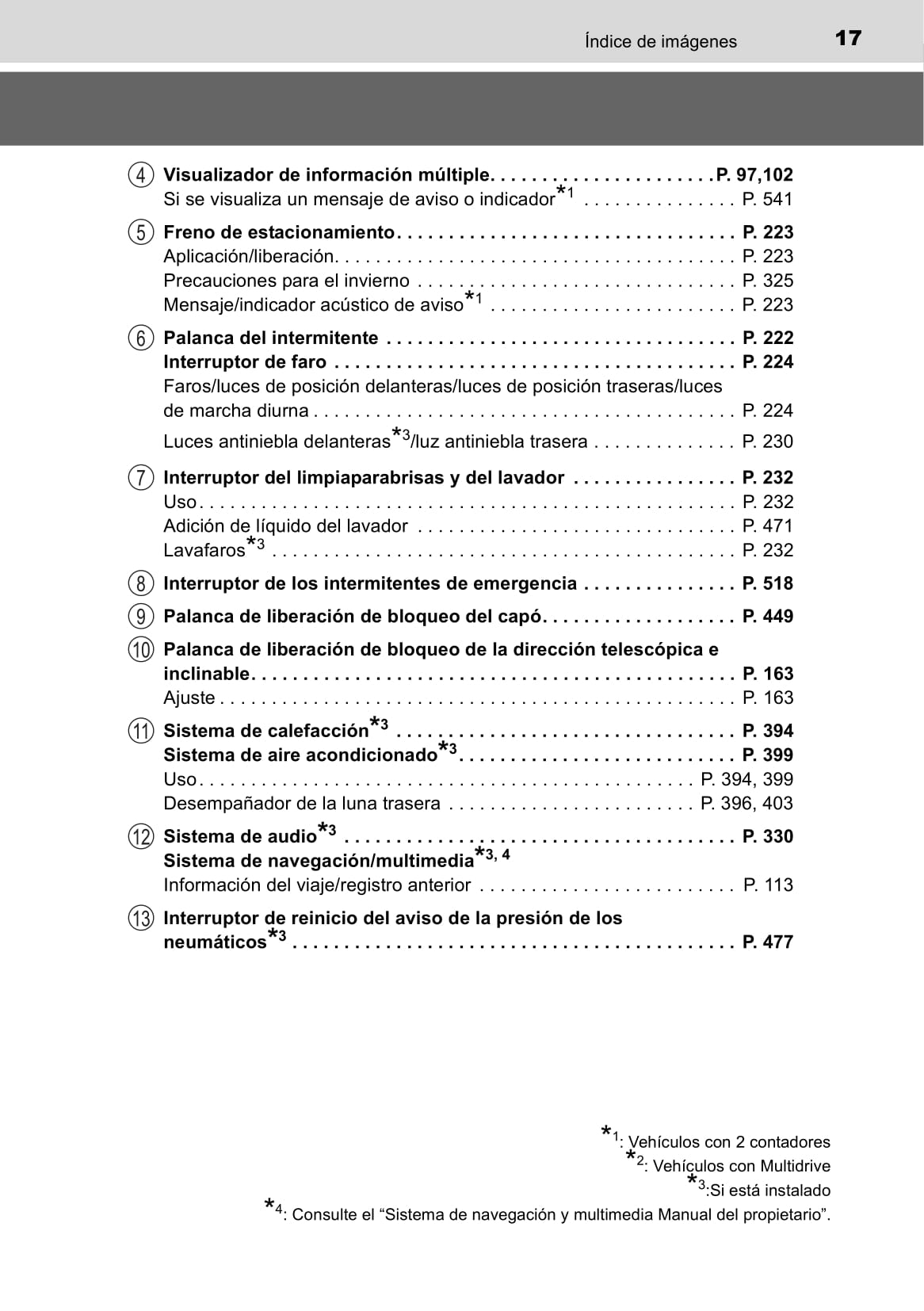 2012-2015 Toyota Auris Manuel du propriétaire | Espagnol