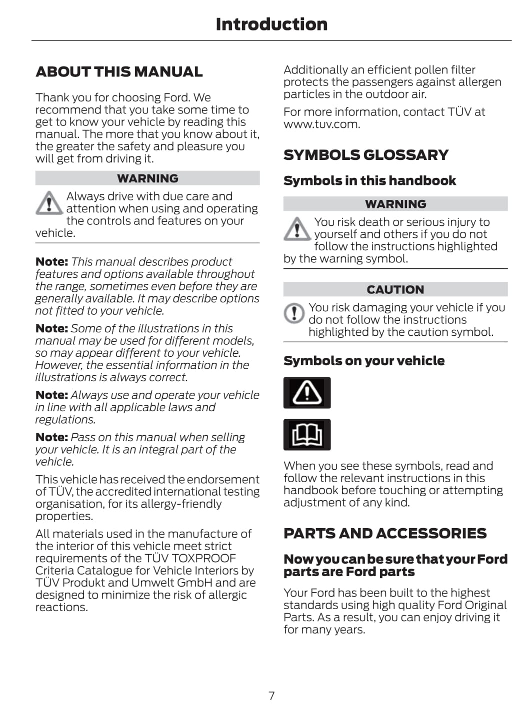 2011-2012 Ford Mondeo Owner's Manual | English