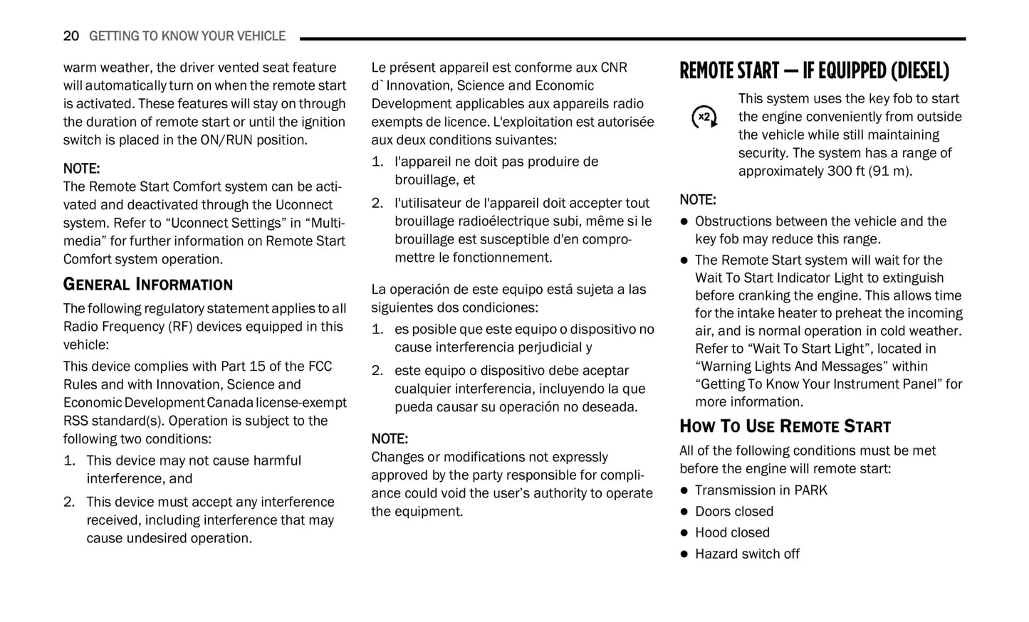 2020 Ram Chassis Cab Gebruikershandleiding | Engels