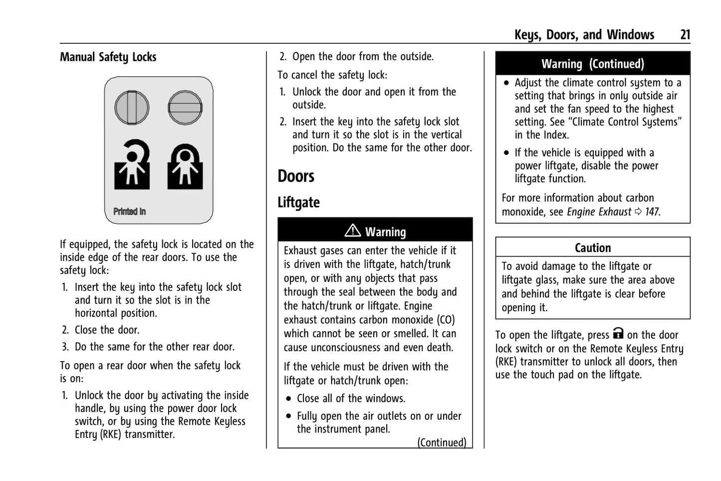 2021 Chevrolet Trax Bedienungsanleitung | Englisch