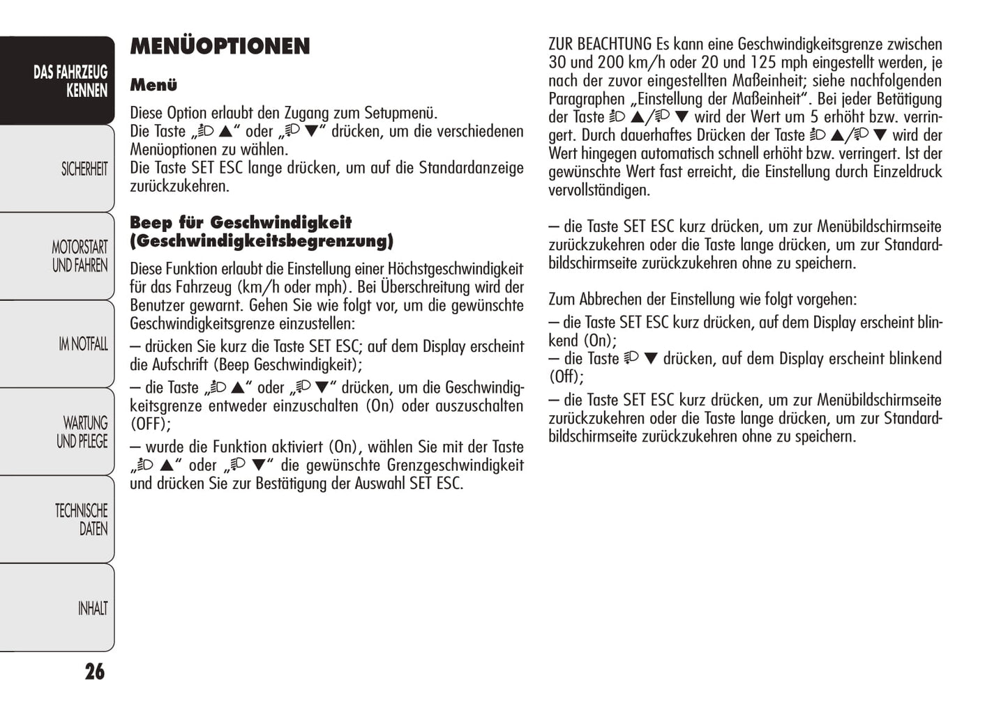 2010-2012 Alfa Romeo Giulietta Bedienungsanleitung | Deutsch