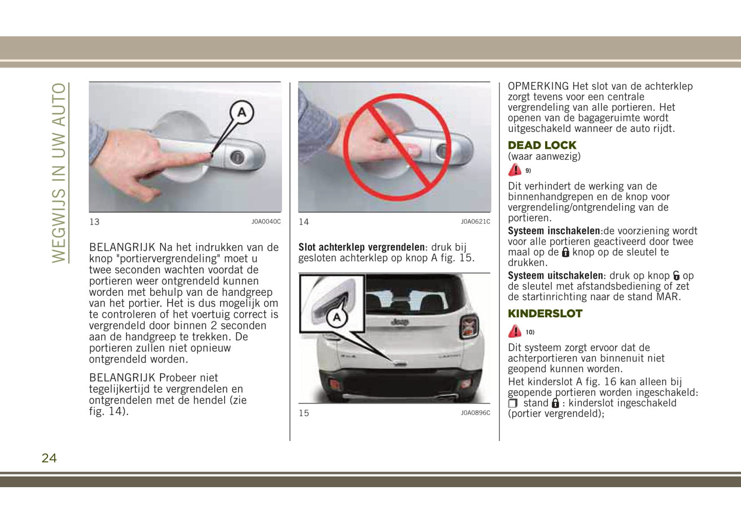 2018-2020 Jeep Renegade Manuel du propriétaire | Néerlandais