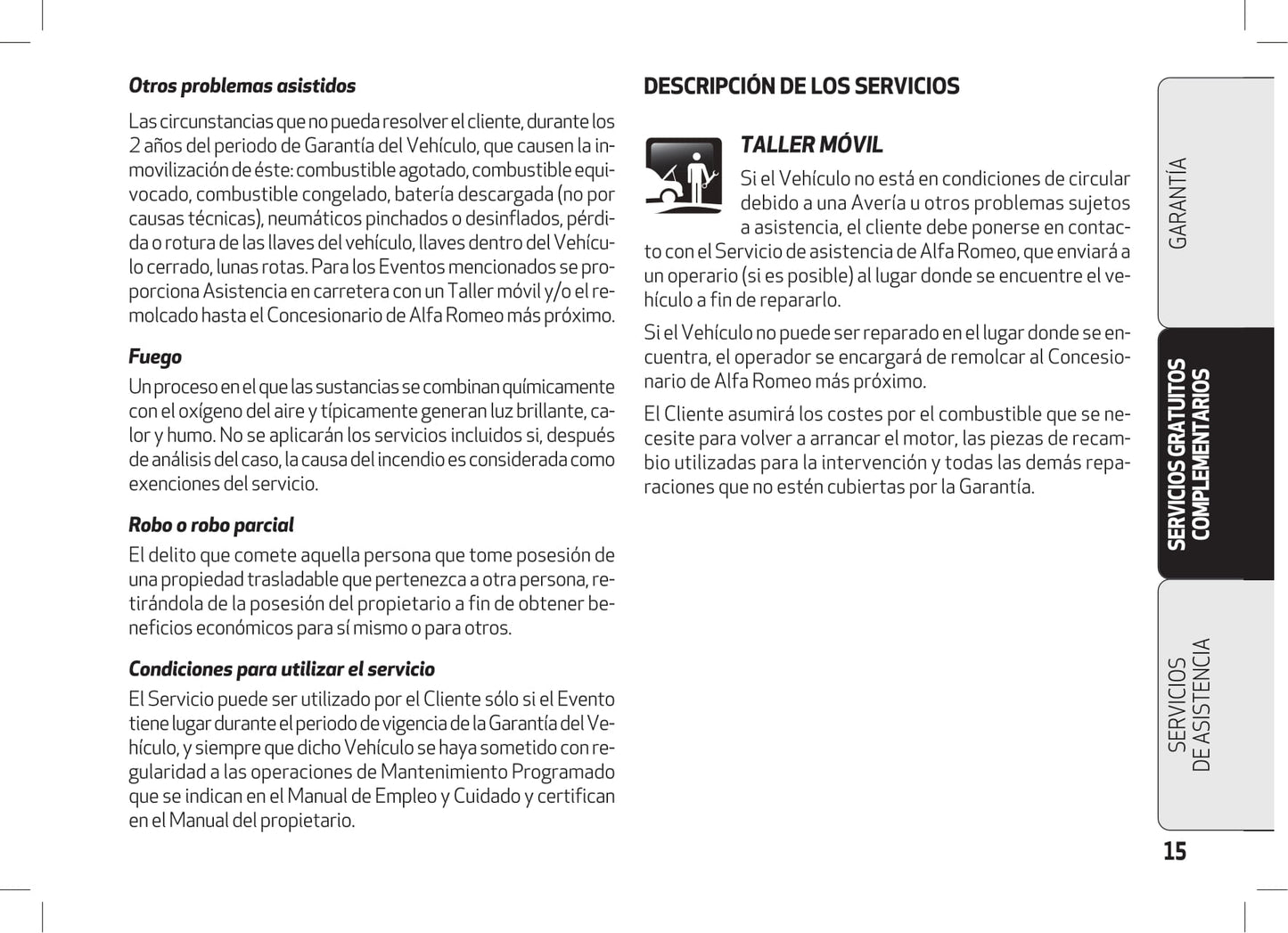 Alfa Romeo Garantía Y Servivios 2016 - 2020