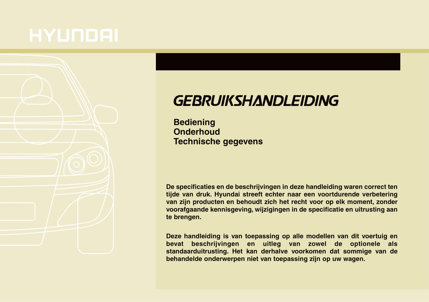 2010-2011 Hyundai ix35 Bedienungsanleitung | Niederländisch