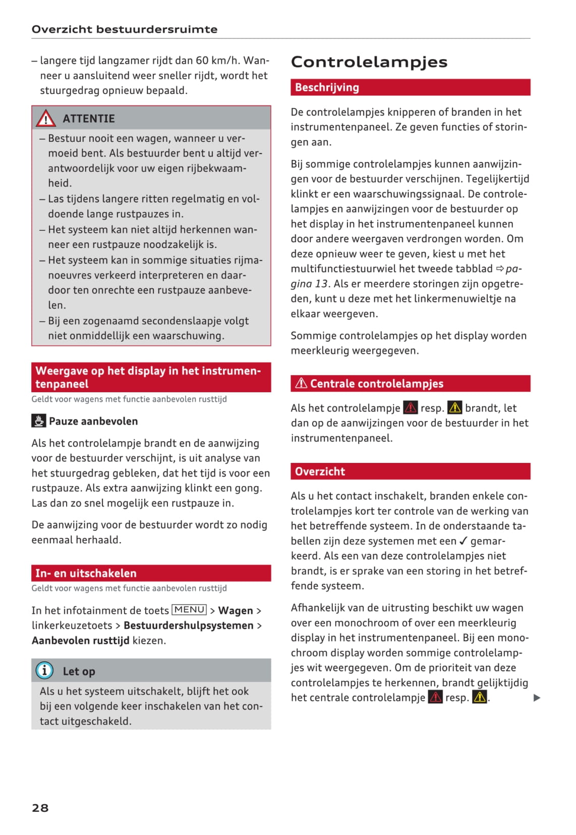 2015-2017 Audi A4 Bedienungsanleitung | Niederländisch