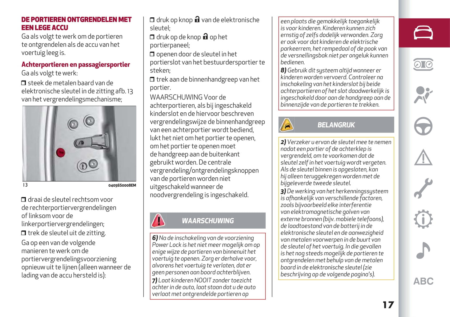 2020-2023 Alfa Romeo Giulia/Giulia Quadrifoglio Owner's Manual | Dutch