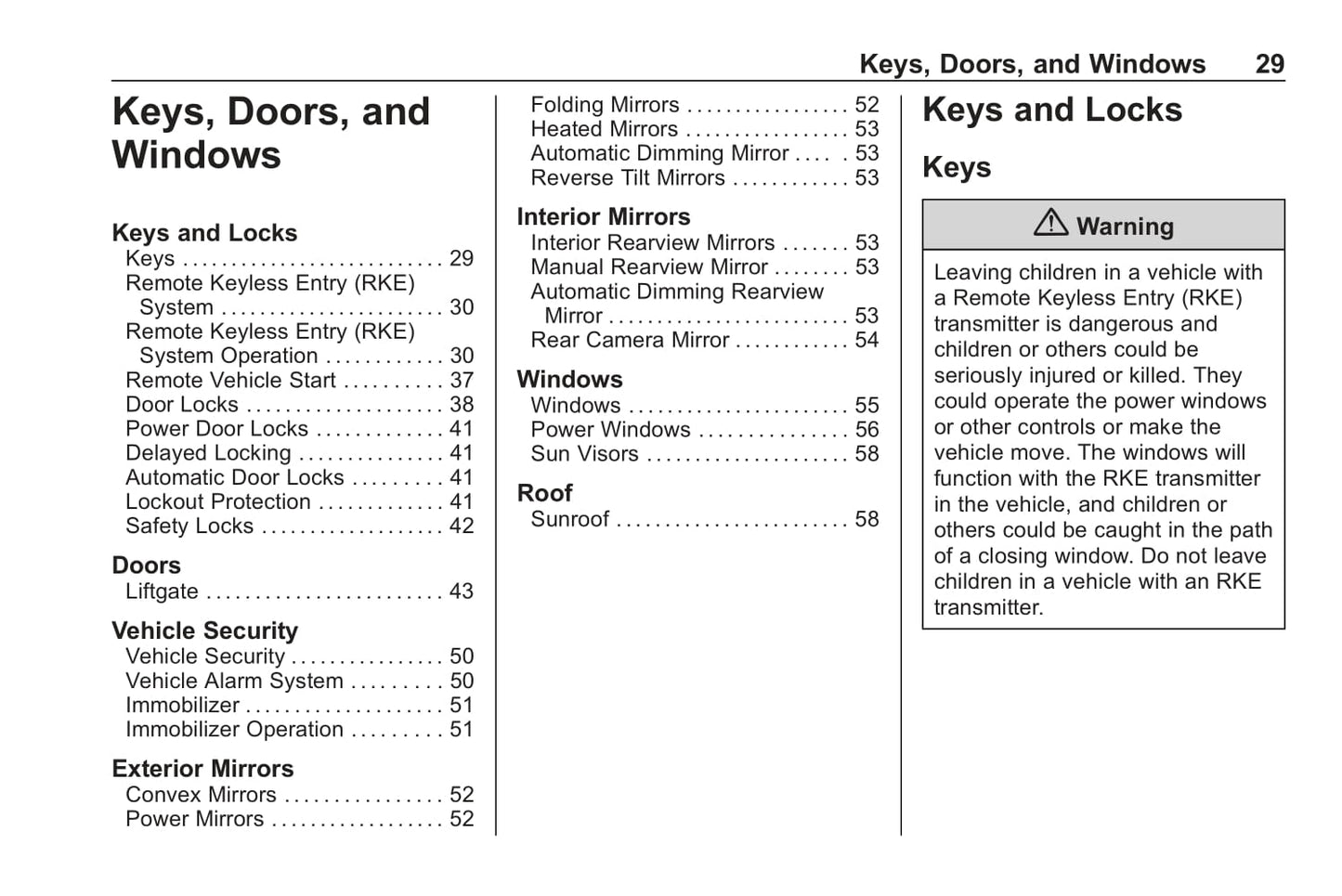 2019 Chevrolet Traverse Bedienungsanleitung | Englisch