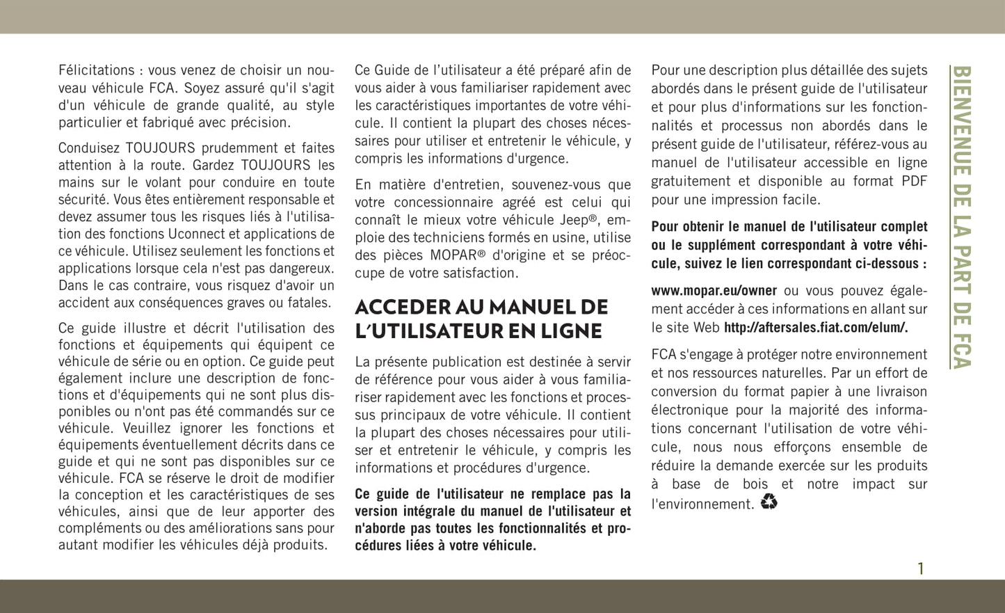 2018-2019 Jeep Compass Gebruikershandleiding | Frans