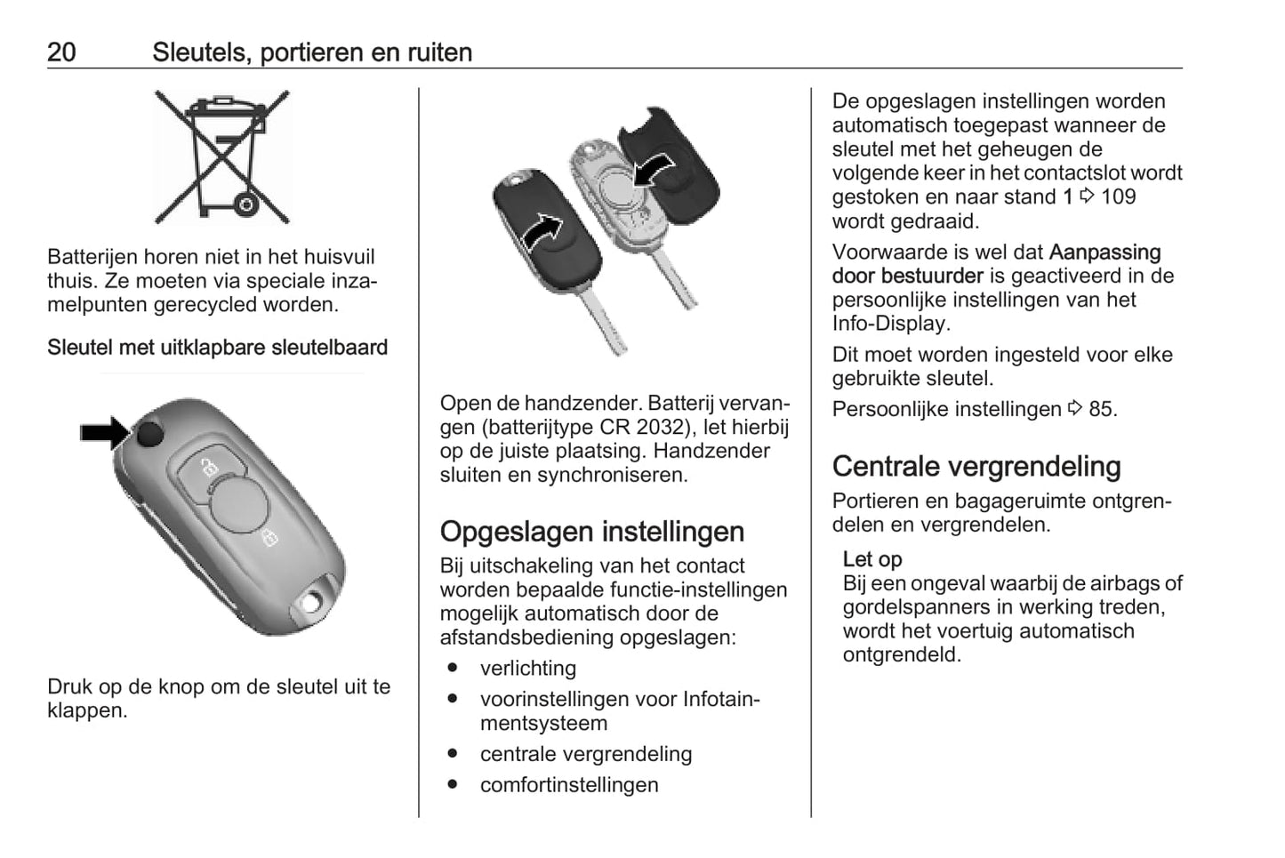 2018-2019 Opel Karl Gebruikershandleiding | Nederlands