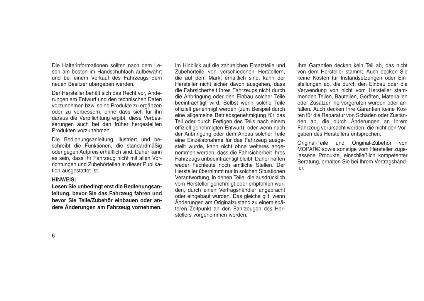 2015-2016 Jeep Wrangler Gebruikershandleiding | Duits