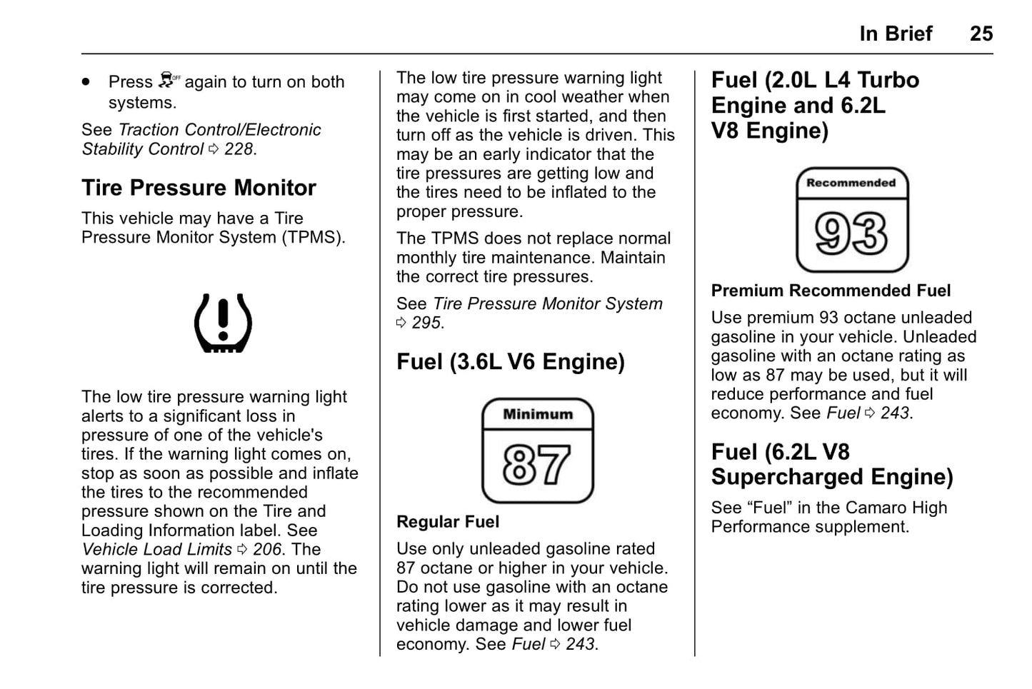2018 Chevrolet Camaro Bedienungsanleitung | Englisch