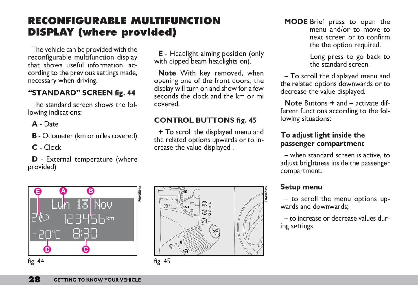 2009-2010 Fiat Doblò Gebruikershandleiding | Engels