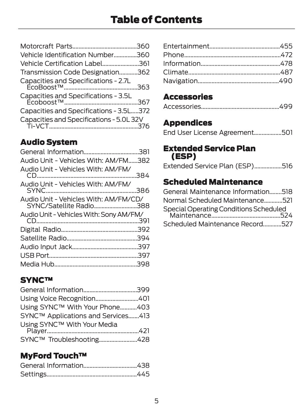 2015 Ford F-150 Bedienungsanleitung | Englisch