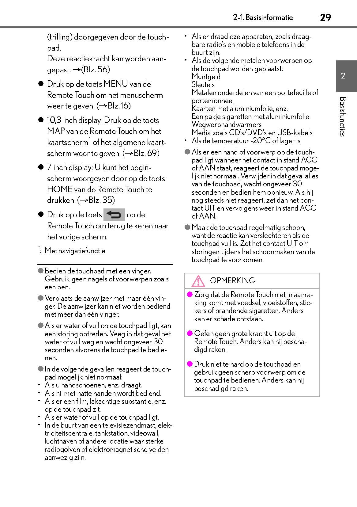 Lexus RC 300h Navigatie Systeem Handleiding 2015 - 2018