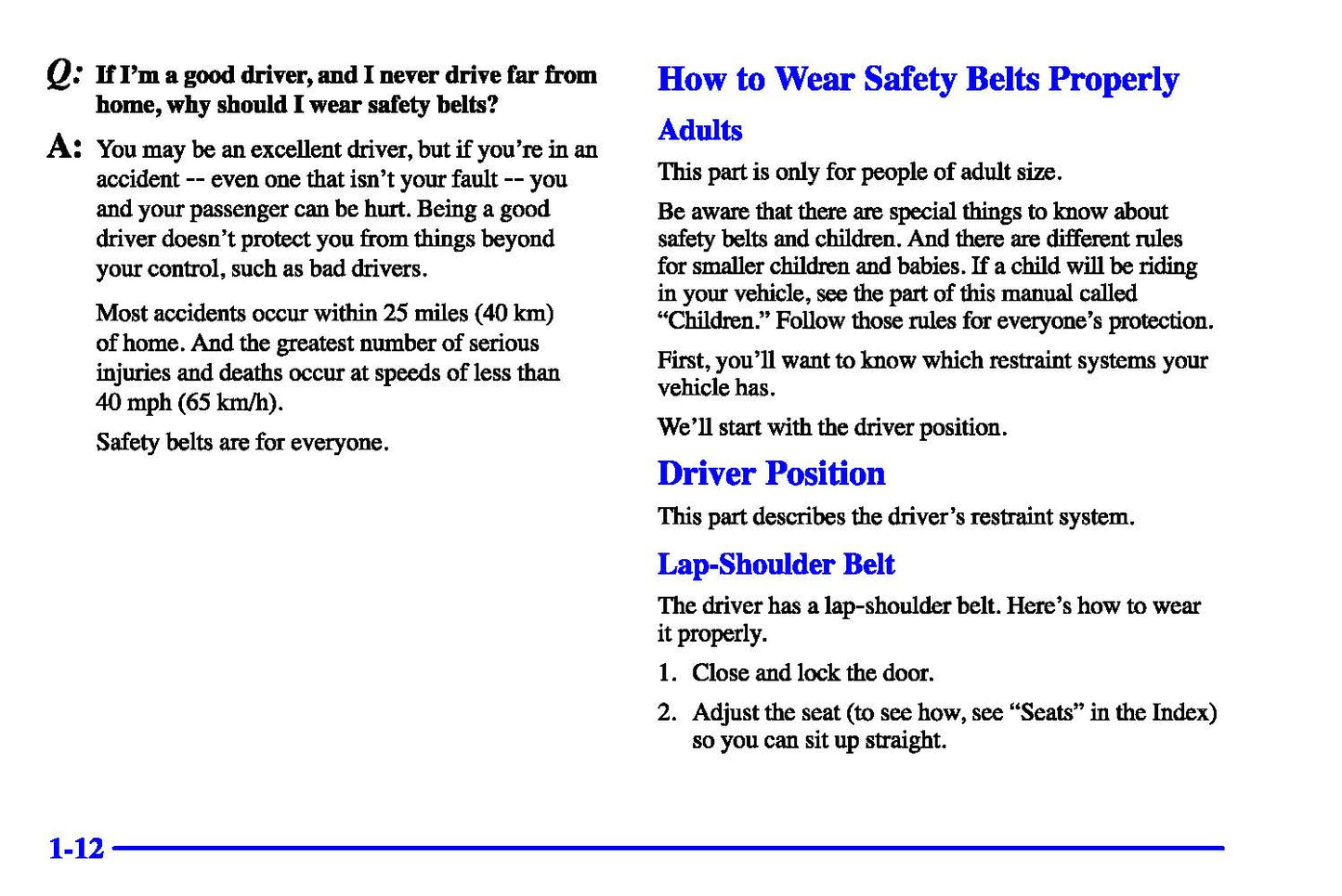 2000 Chevrolet Corvette Gebruikershandleiding | Engels