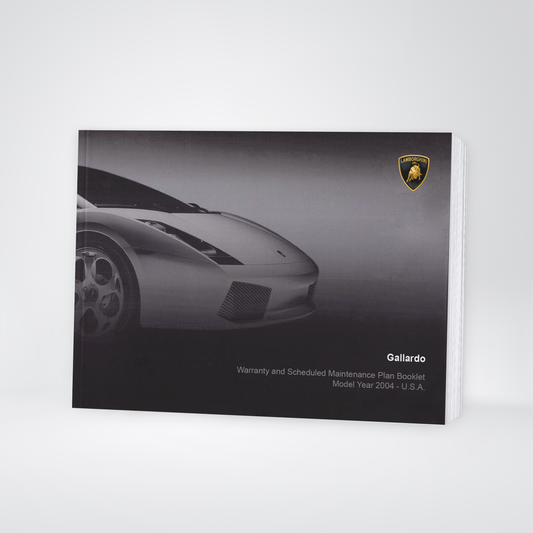 2004 Lamborghini Gallardo Maintenance Logbook | English