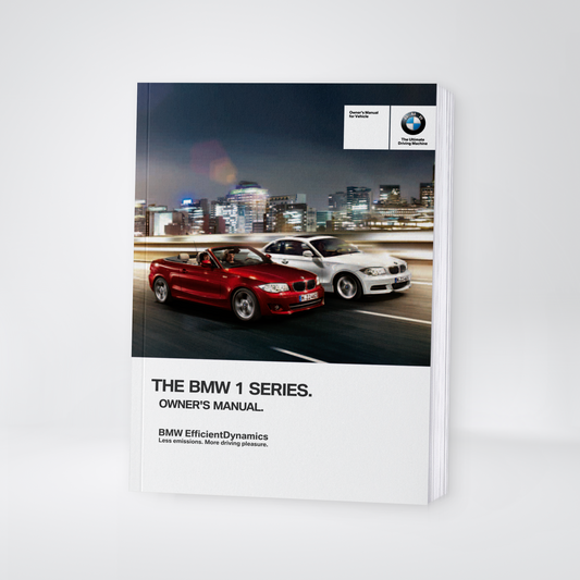 2013 BMW 1 Series Owner's Manual | English