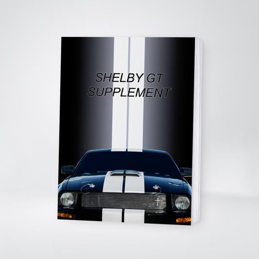2007 Ford Shelby GT Owner's Manual Supplement | English