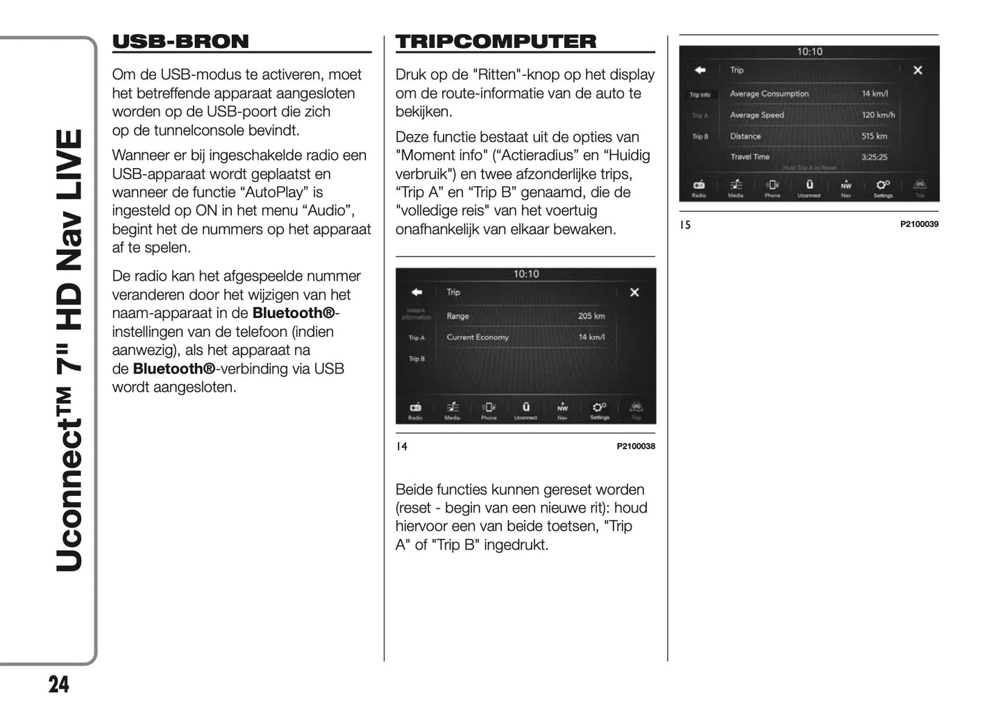2016-2018 Abarth 500/595/695 Uconnect 7.0 Nav Manual | Dutch
