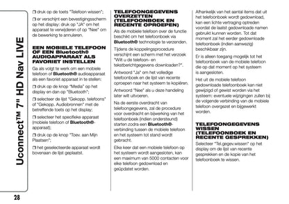 2016-2018 Abarth 500/595/695 Uconnect 7.0 Nav Manual | Dutch