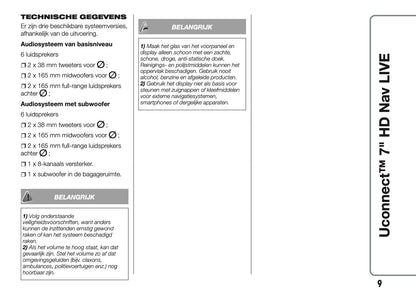 2016-2018 Abarth 500/595/695 Uconnect 7.0 Nav Manual | Dutch
