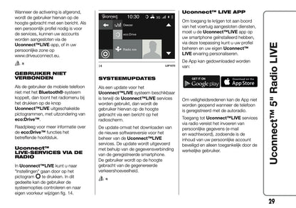 2017-2018 Abarth 500/595/695 Uconnect 5.0 Radio Handleiding | Nederlands