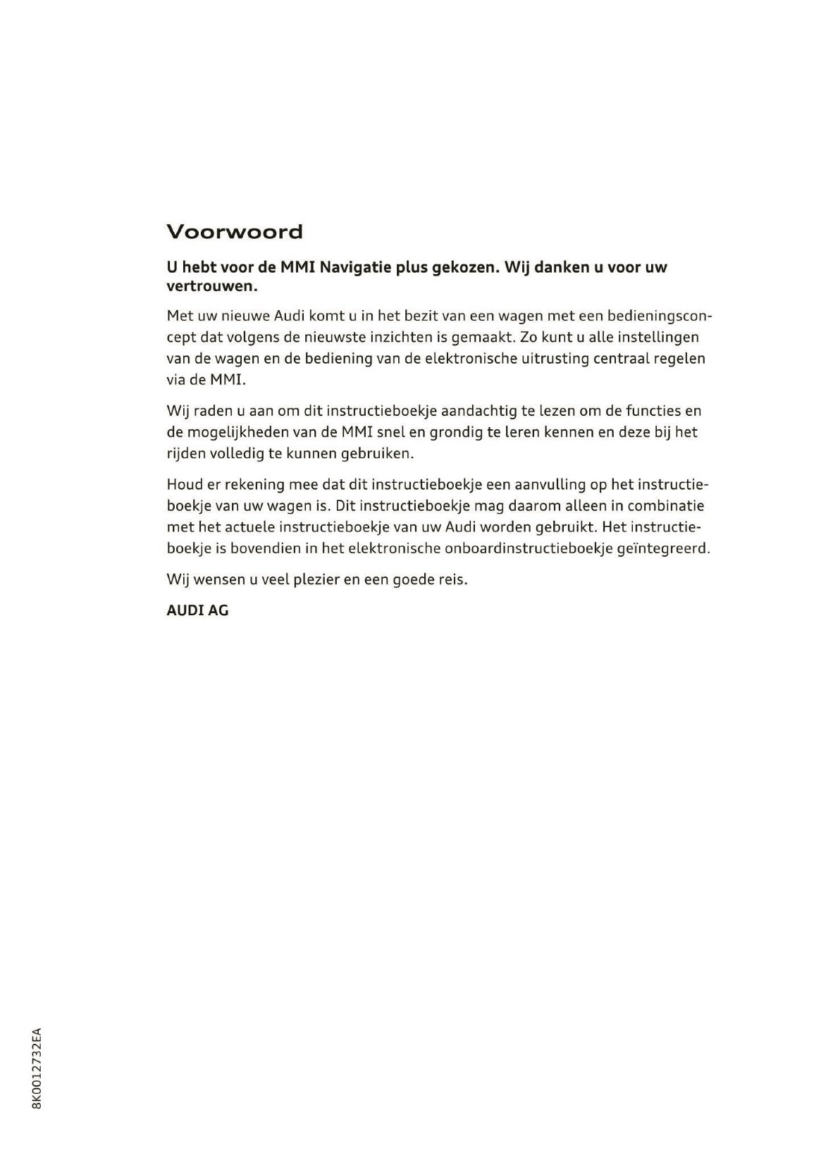 2015-2016 Audi MMI Navigation Plus Manual | Dutch