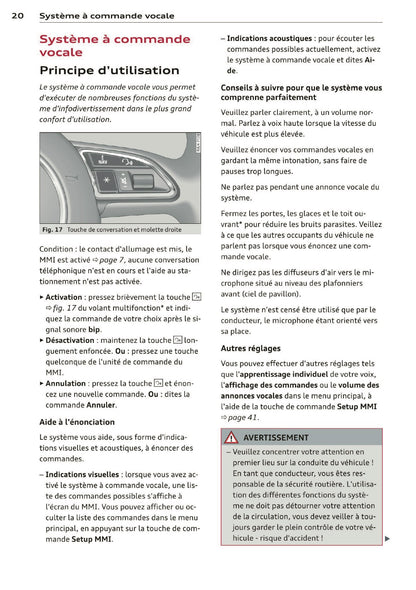 2013-2014 Audi MMI Navigation Plus Manuel d'Infotainment | Français