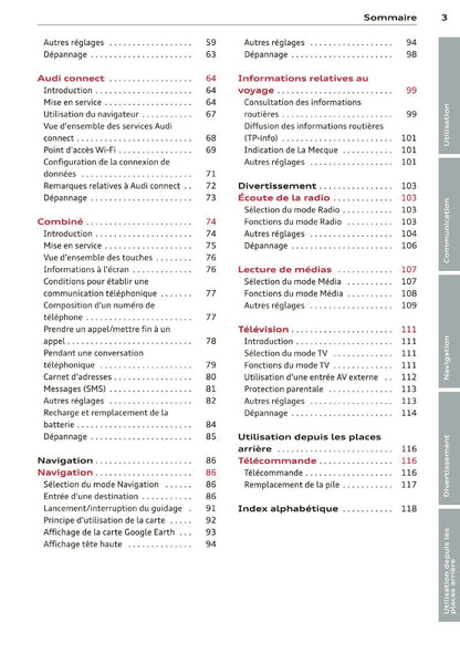 2013-2014 Audi MMI Navigation Plus Manuel d'Infotainment | Français