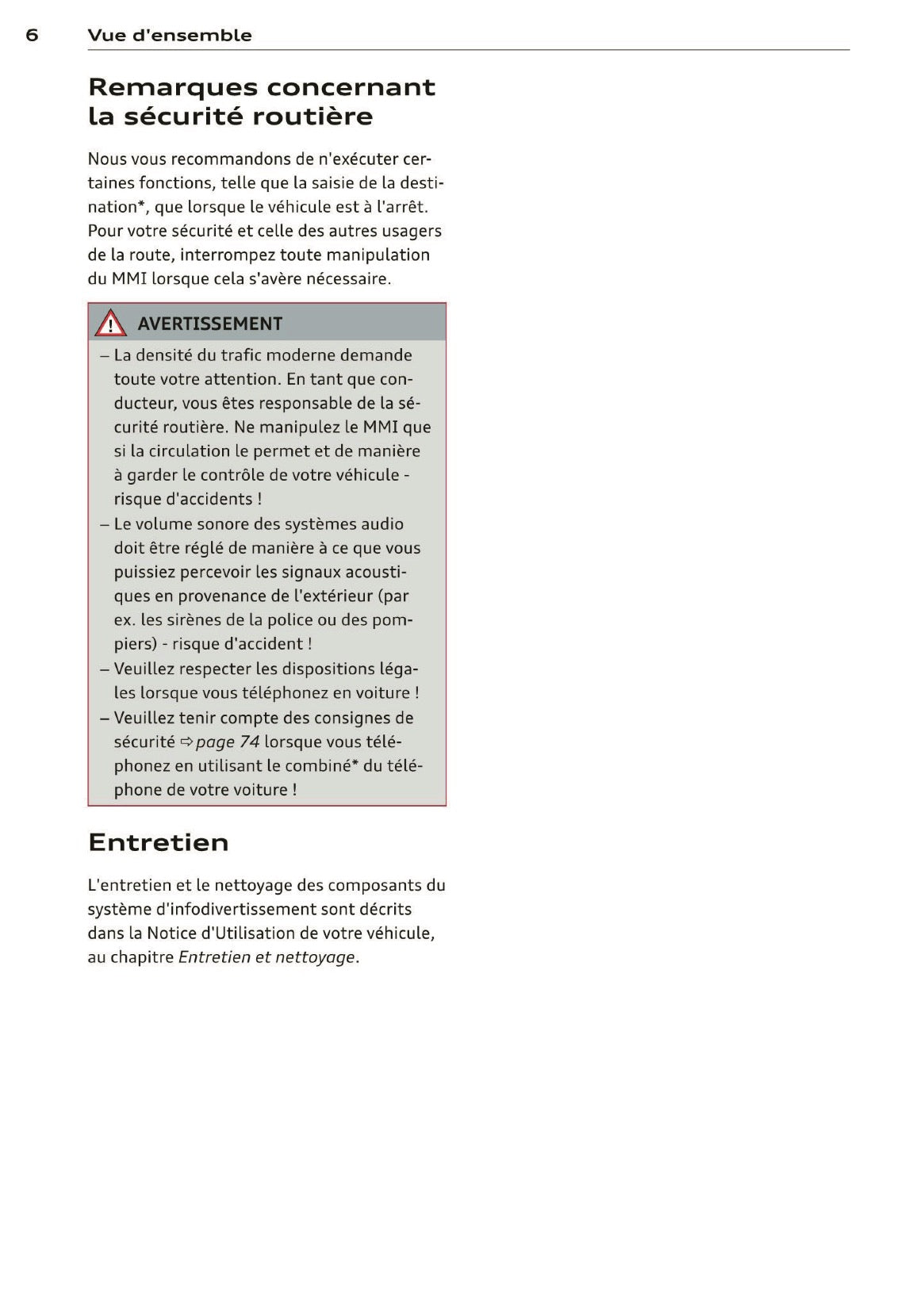 2013-2014 Audi MMI Navigation Plus Manuel d'Infotainment | Français