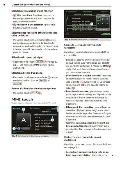 2013-2014 Audi MMI Navigation Plus Manuel d'Infotainment | Français