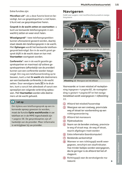 2014 Audi MMI Navigation Plus Infotainment Manual | Dutch